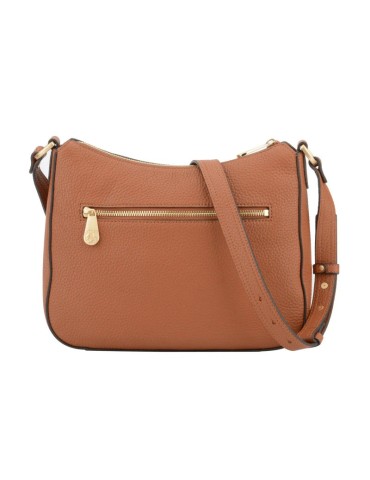 SAC BESACE ZIPPEE GRAND FORMAT EN CUIR CAMEL - POURCHET 2