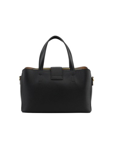 SAC A MAIN MEDIUM EN CUIR NOIR - POURCHET 2