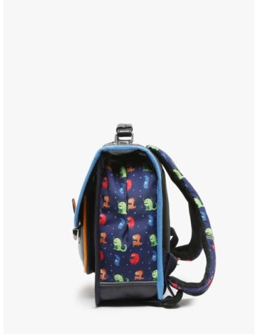 CARTABLE 32CM NAVY MONSTER / 2 COMPARTIMENTS - CAMELEON 2