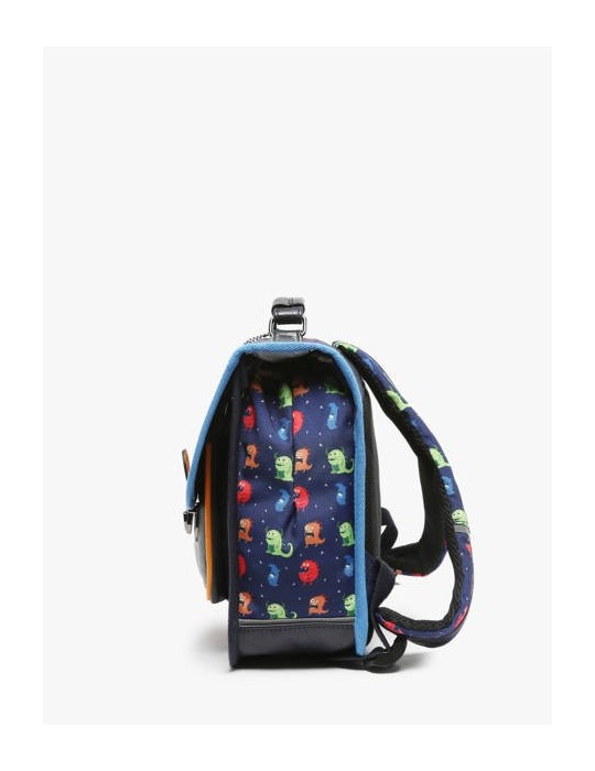 CARTABLE 32CM NAVY MONSTER / 2 COMPARTIMENTS - CAMELEON