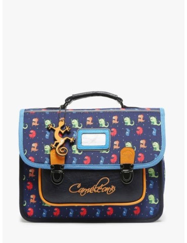CARTABLE 32CM NAVY MONSTER / 2 COMPARTIMENTS - CAMELEON