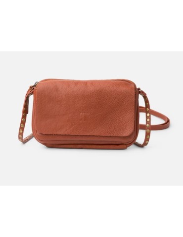 SAC BANDOULIERE CROSS BREWTON EN CUIR RUST - BIBA 2