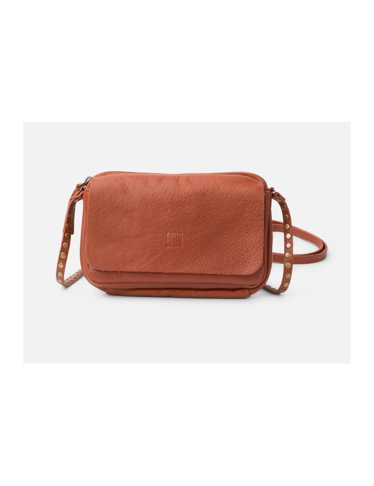 SAC BANDOULIERE CROSS BREWTON EN CUIR RUST - BIBA