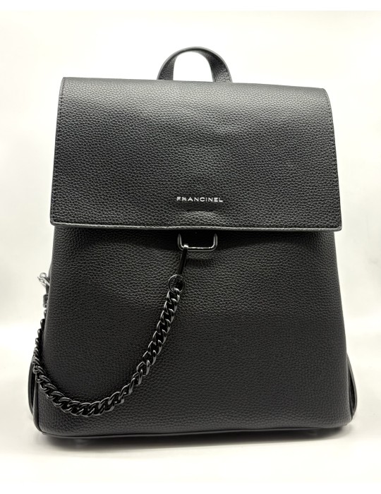 SAC A DOS NOIR SYNTHETIQUE - FRANCINEL