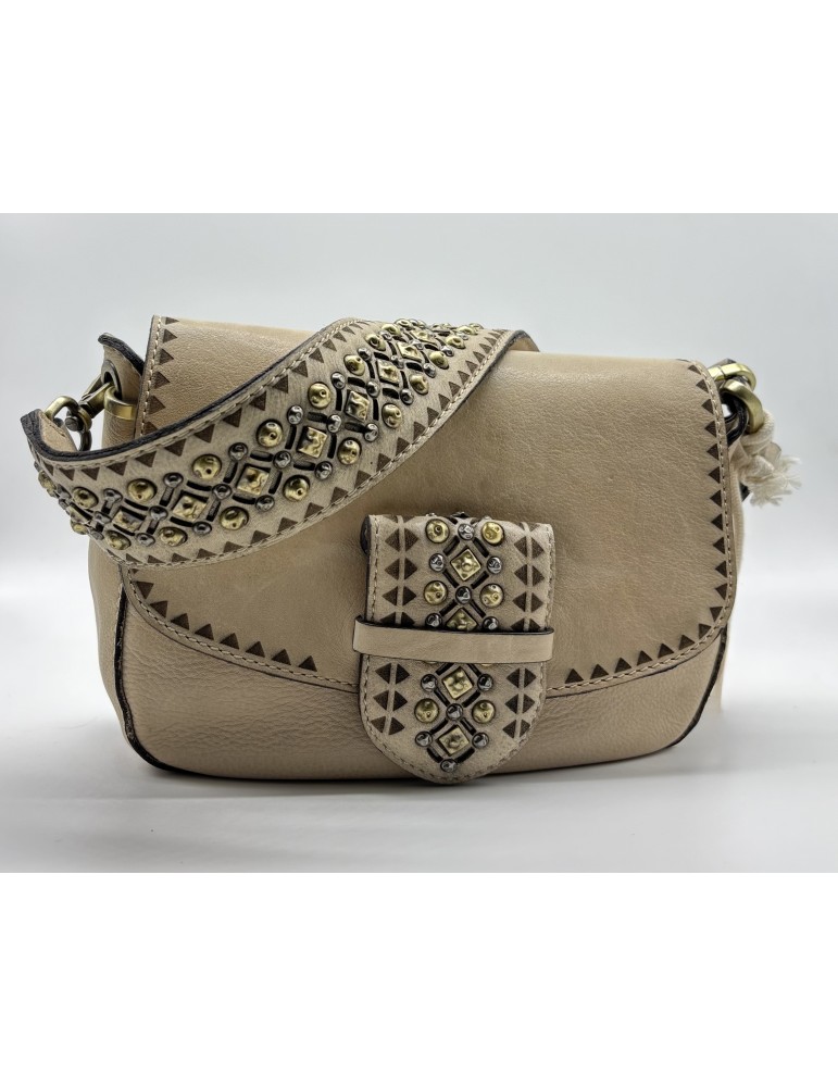 SAC SHOULDER CODY CUIR CREAM - BIBA
