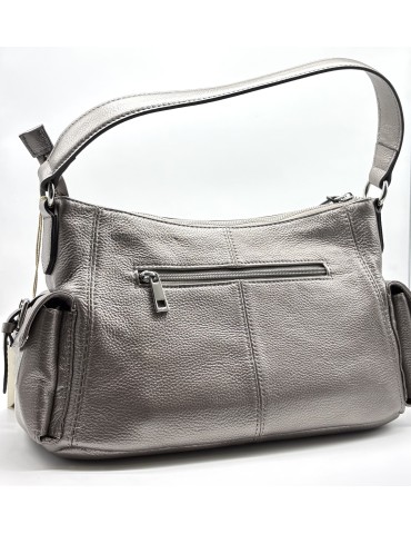 SAC PORTE EPAULE CUIR METALLISE - FRANCINEL 2