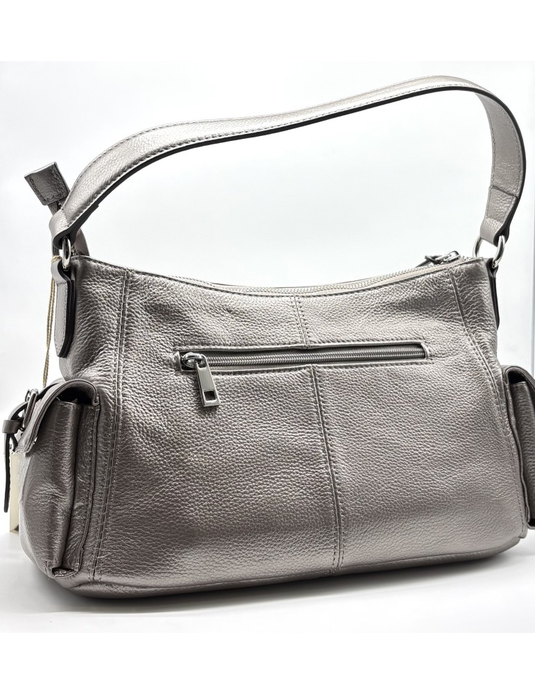 SAC PORTE EPAULE CUIR METALLISE - FRANCINEL