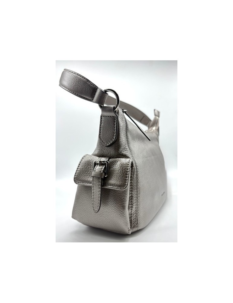 SAC PORTE EPAULE CUIR METALLISE - FRANCINEL