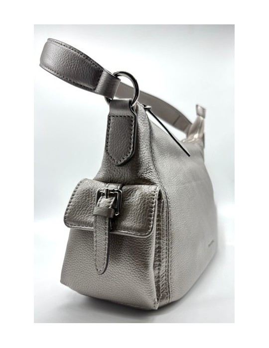 SAC PORTE EPAULE CUIR METALLISE - FRANCINEL