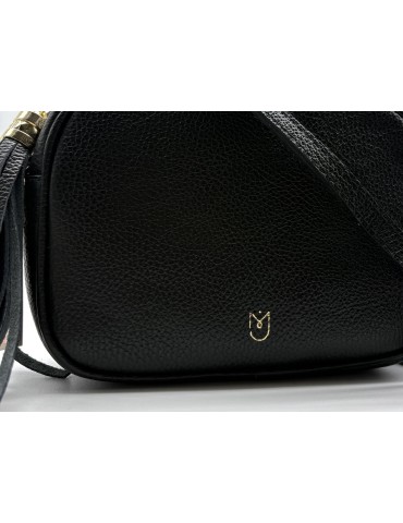 PETIT SAC PORTE TRAVERS CUIR NOIR - MIA & JOY 2
