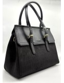 GRAND SAC PORTE MAIN EN SIMILICUIR NOIR - FRANCINEL
