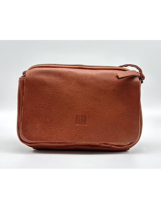 SAC BANDOULIERE CROSS BREWTON EN CUIR RUST - BIBA