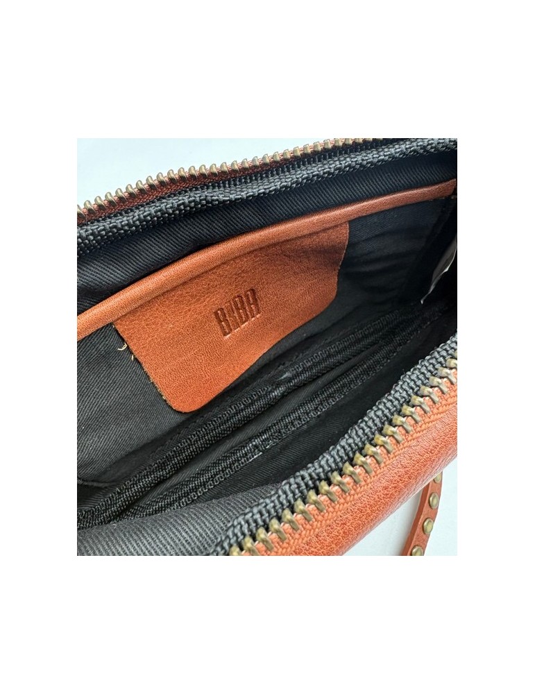 SAC BANDOULIERE CROSS BREWTON EN CUIR RUST - BIBA