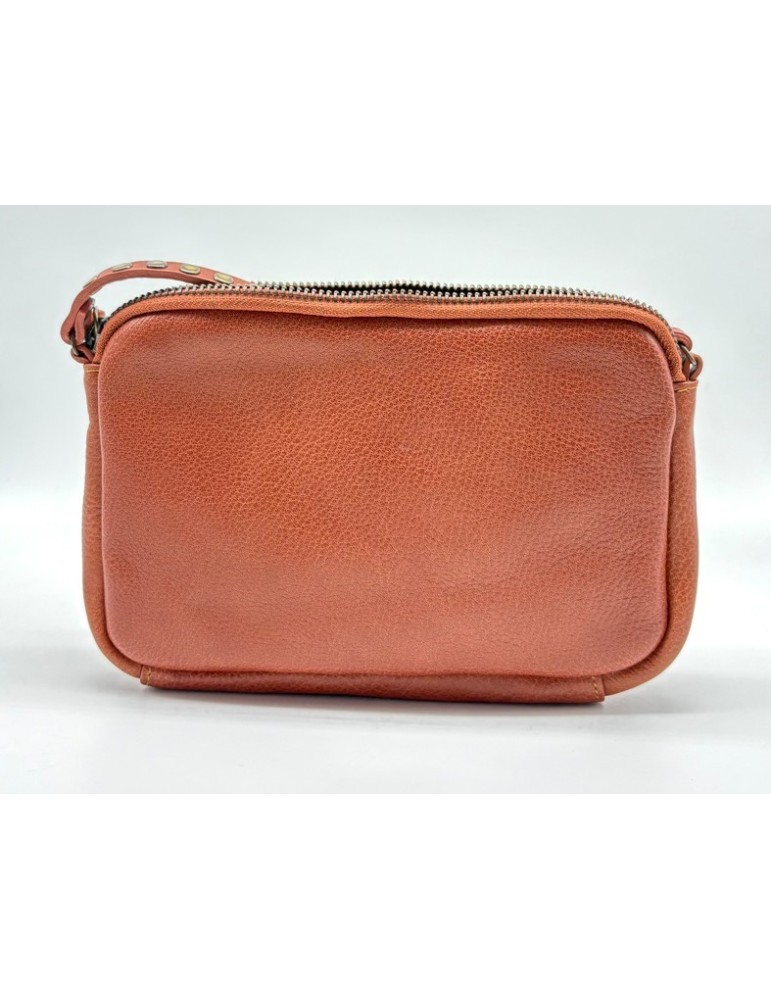 SAC BANDOULIERE CROSS BREWTON EN CUIR RUST - BIBA