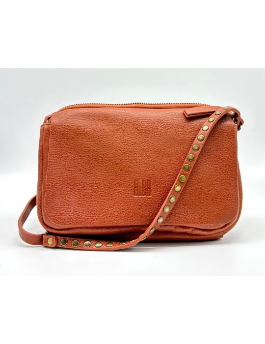 SAC BANDOULIERE CROSS BREWTON EN CUIR RUST - BIBA