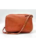 SAC BANDOULIERE CROSS BREWTON EN CUIR RUST - BIBA