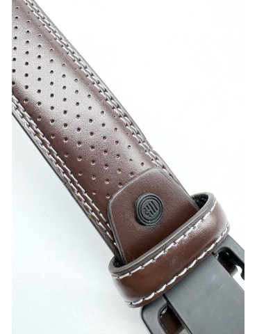 CEINTURE EN CUIR BROWN T.130CM - SERGE BLANCO 2