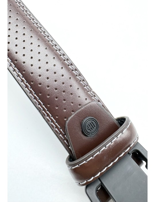 CEINTURE EN CUIR BROWN T.130CM - SERGE BLANCO