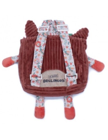 SAC A DOS VELOURS BICHE - LES DEGLINGOS 2