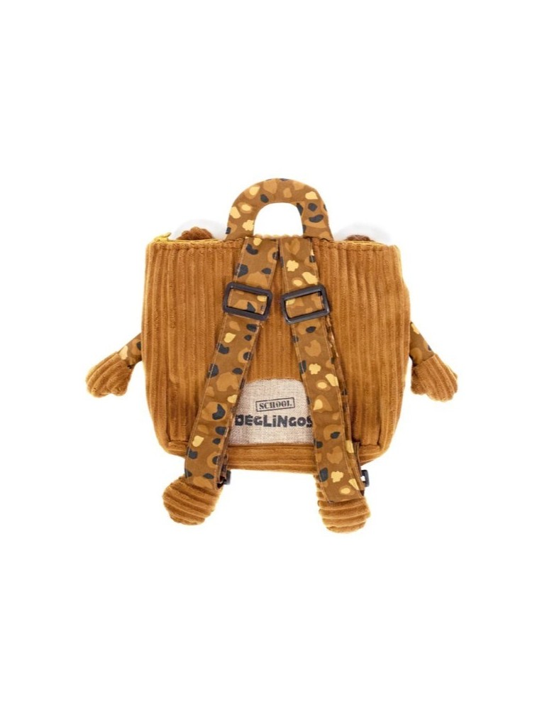 SAC A DOS VELOURS TIGRE - LES DEGLINGOS