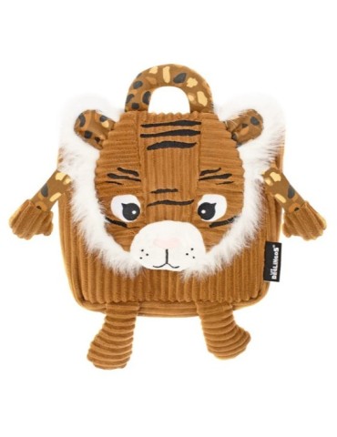SAC A DOS VELOURS TIGRE - LES DEGLINGOS