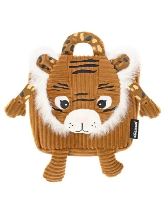 SAC A DOS VELOURS TIGRE - LES DEGLINGOS