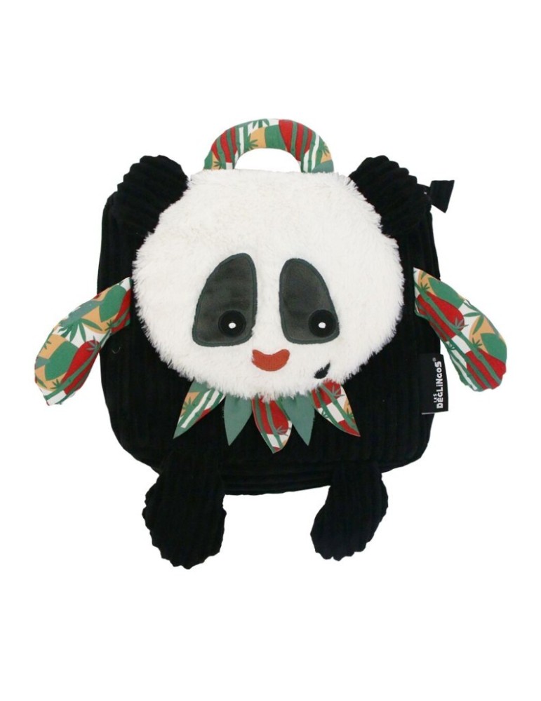 SAC A DOS VELOURS PANDA - LES DEGLINGOS