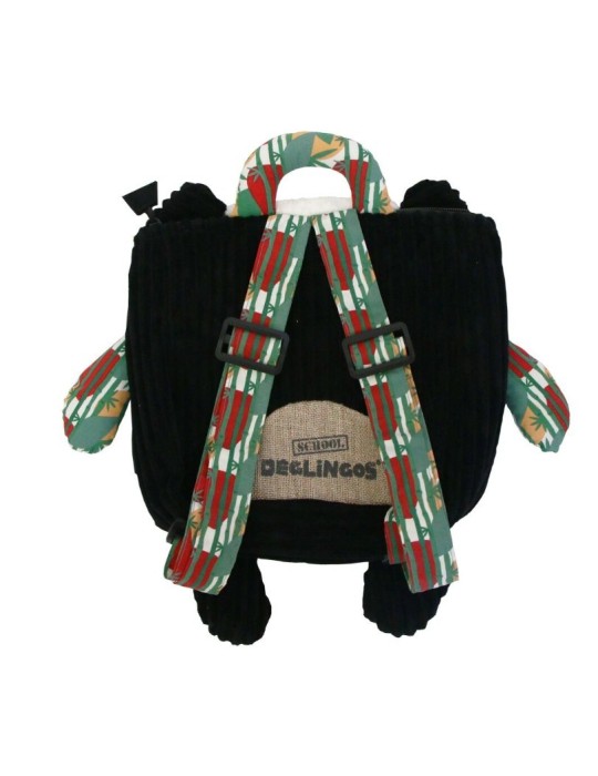 SAC A DOS VELOURS PANDA - LES DEGLINGOS
