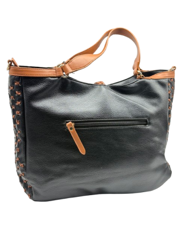 SAC SHOPPING EN SIMILICUIR NOIR - FRANCINEL 2