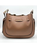 SAC BESACE EN CUIR CAMEL - POURCHET