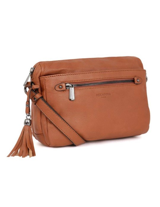 SAC TROTTEUR TERRE EN CUIR - HEXAGONA