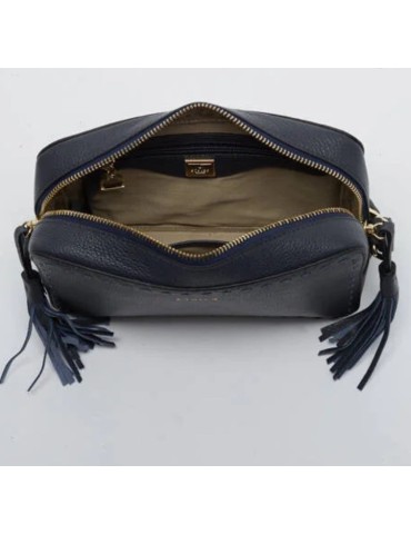 SAC BANDOULIERE NOIR AVEC SURPIQURES - ETRIER 2