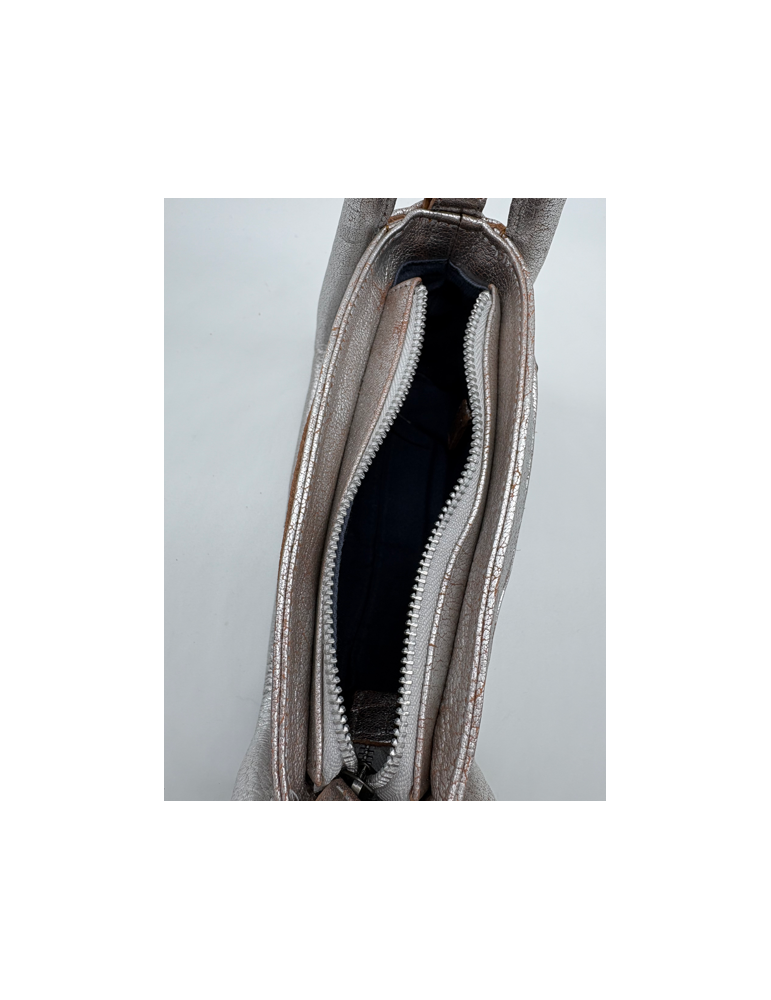 SAC A MAIN EUGENIE LEA TONI ARGENTE.