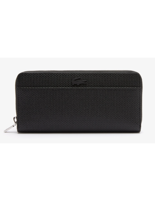 COMPAGNON CUIR NOIR CHANTACO - LACOSTE