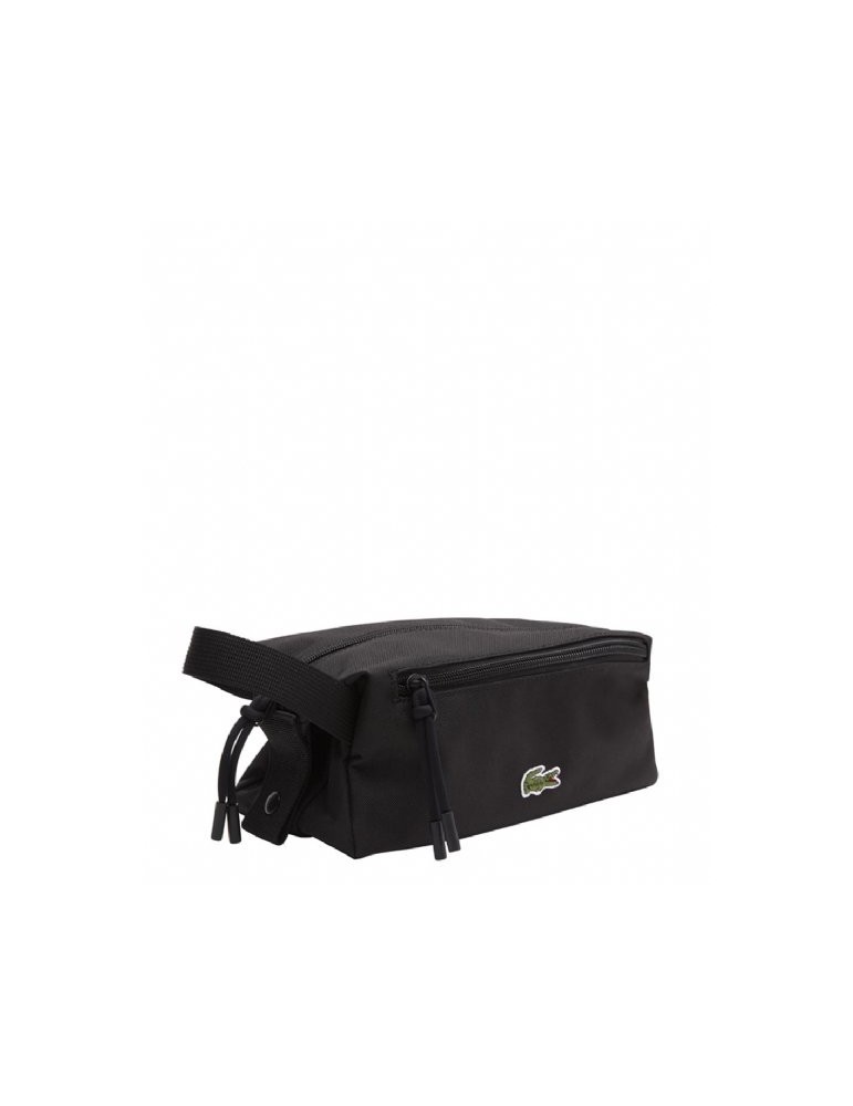 TROUSSE DE TOILETTE EN TISSU NOIR - LACOSTE