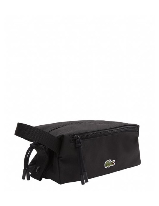 TROUSSE DE TOILETTE EN TISSU NOIR - LACOSTE