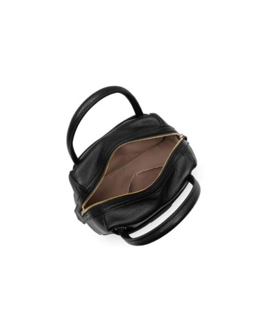 SAC ZIPPE S DUNE EN CUIR NOIR - LANCASTER 2