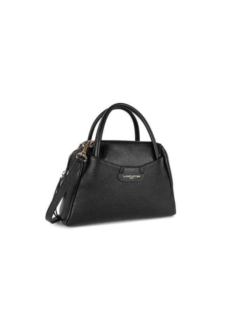 SAC ZIPPE S DUNE EN CUIR NOIR - LANCASTER