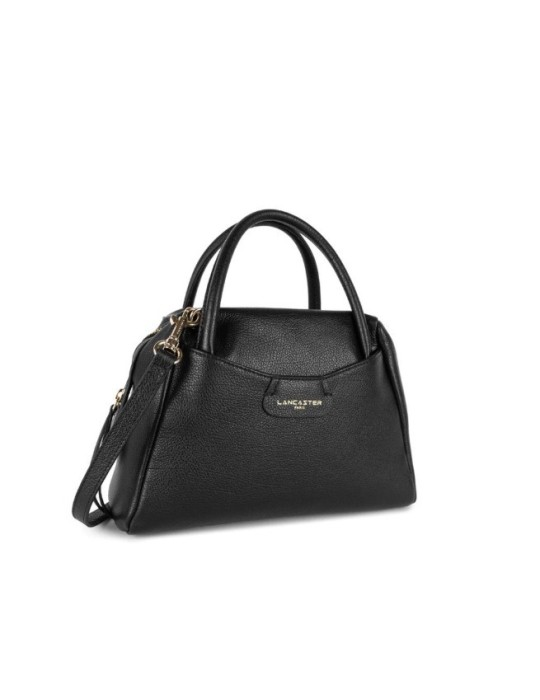SAC ZIPPE S DUNE EN CUIR NOIR - LANCASTER