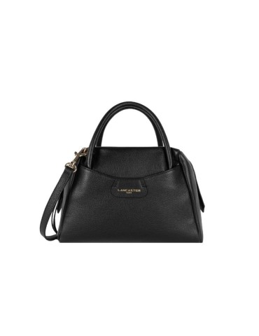 SAC ZIPPE S DUNE EN CUIR NOIR - LANCASTER