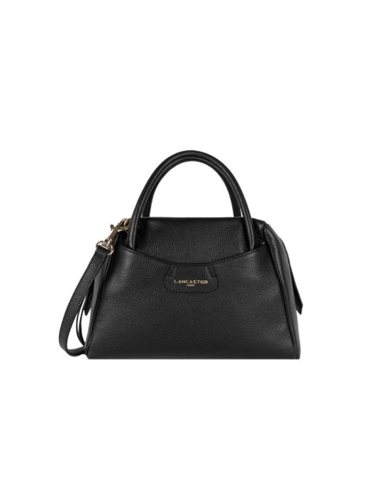 SAC ZIPPE S DUNE EN CUIR NOIR - LANCASTER