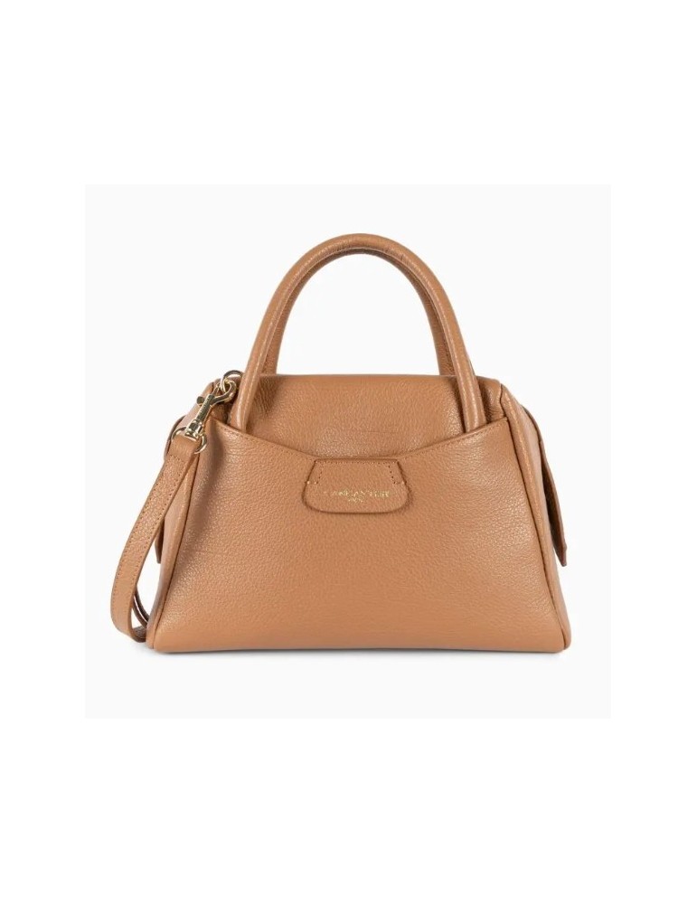 SAC ZIPPE S DUNE EN CUIR CAMEL - LANCASTER