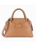 SAC ZIPPE S DUNE EN CUIR CAMEL - LANCASTER