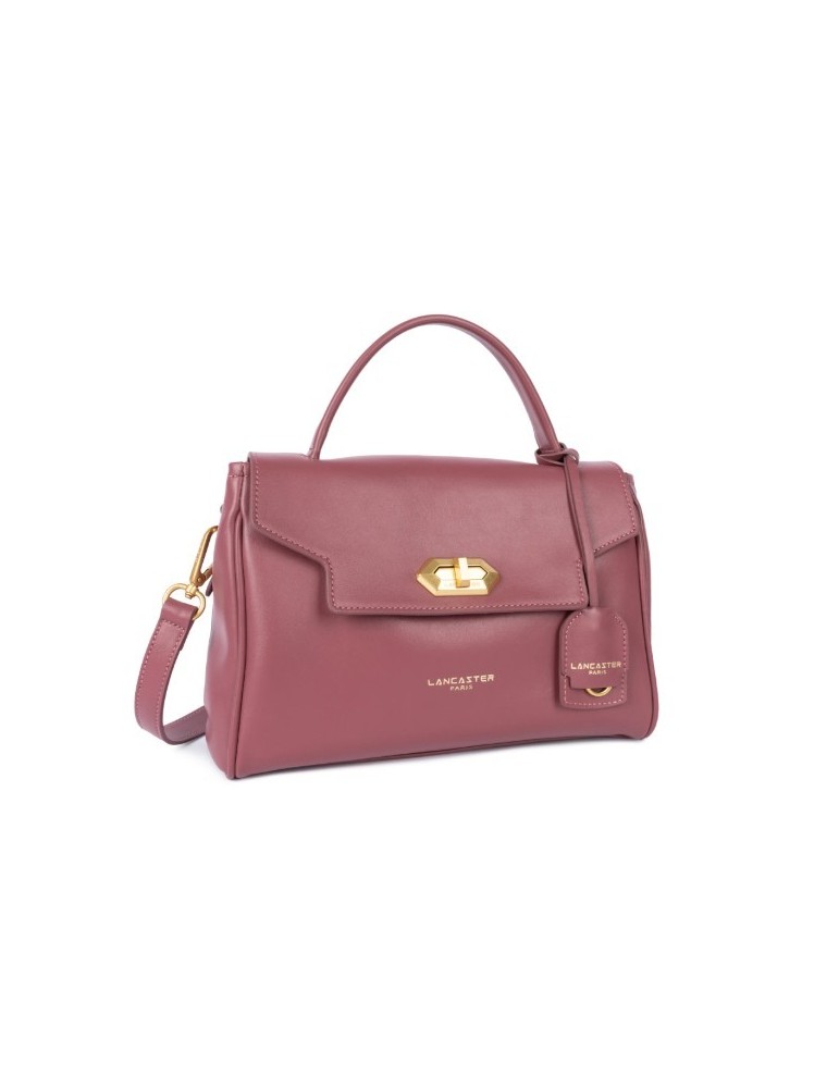SAC A MAIN MINI DONNA BOIS ROSE EN CUIR - LANCASTER