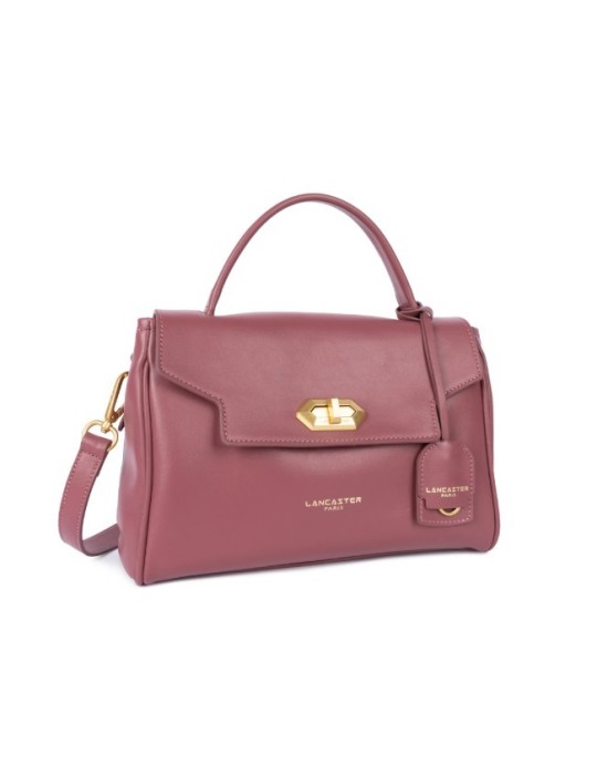 SAC A MAIN MINI DONNA BOIS ROSE EN CUIR - LANCASTER