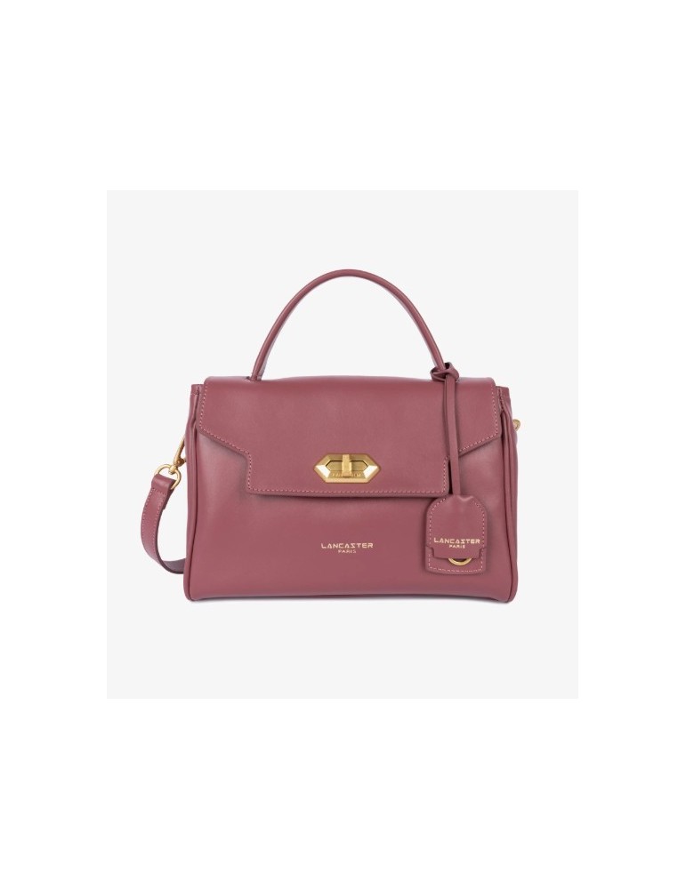 SAC A MAIN MINI DONNA BOIS ROSE EN CUIR - LANCASTER