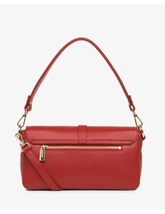 SAC BAGUETTE EN CUIR CARMIN  FOULONNE MILANO - LANCASTER