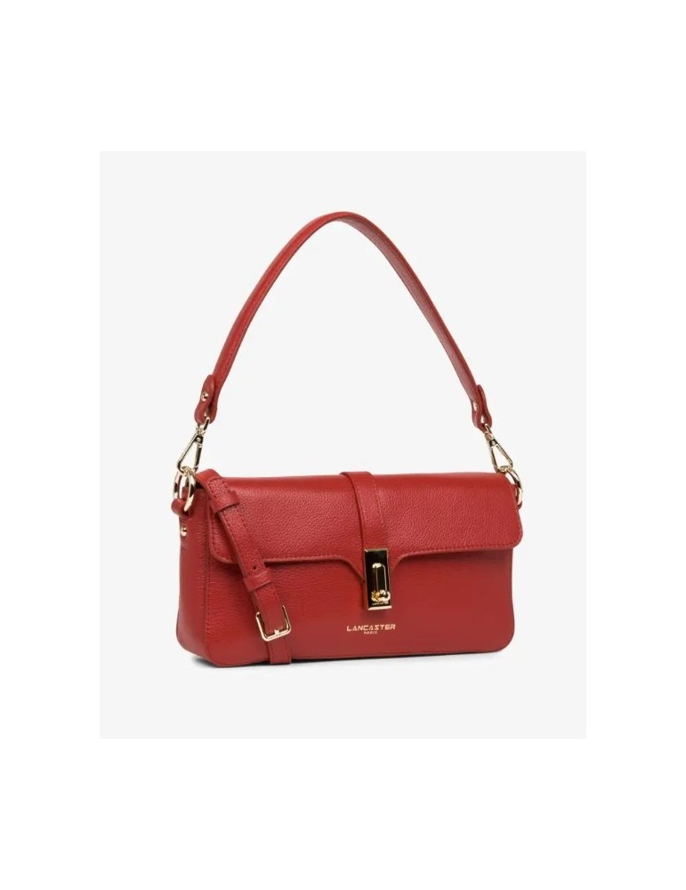 SAC BAGUETTE EN CUIR CARMIN  FOULONNE MILANO - LANCASTER