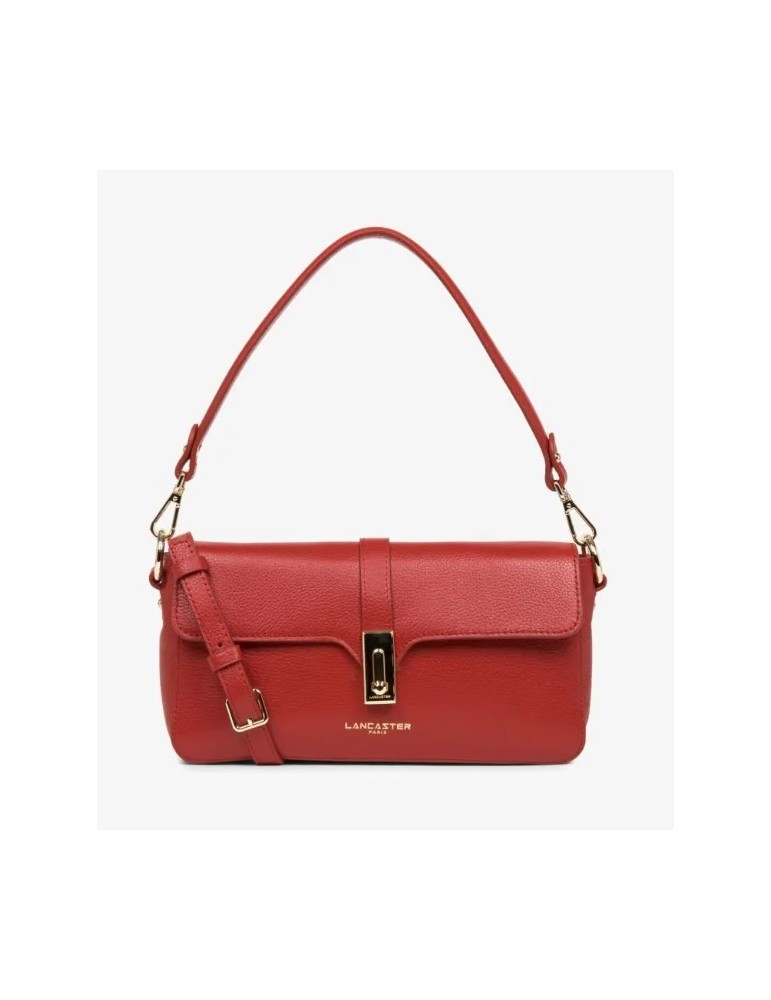 SAC BAGUETTE EN CUIR CARMIN  FOULONNE MILANO - LANCASTER