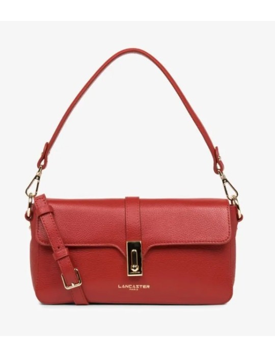 SAC BAGUETTE EN CUIR CARMIN  FOULONNE MILANO - LANCASTER